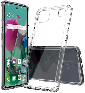 Clear Case for LG K92 5G, Transparent [Aquaflex] Semi-Flexible TPU [Shock Absorbing] Cover for LG K92 5G Phone (LM-K920AM, AT&T Cricket)