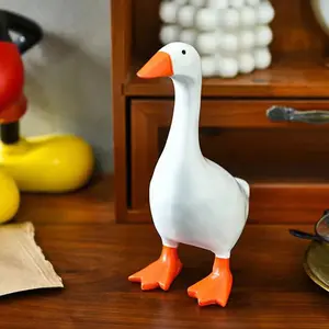 funny goose desk decor,magnetic goose key holder,cute goose figurine,quirky office desk decor,resin goose ornament,entryway key holder,aesthetic room decor,coffee table decor,coworker gift,funny home decor,bookshelf decor,cute desk accessory