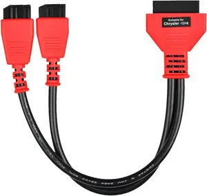 Car + Pin Connector to OBD Adapter, Security Bypass Cable SGW Equipped FCA Vehicles for Diagnostic, OBD II Bypass Gateway Protocol Diagnostic Connector for MK MSS MS