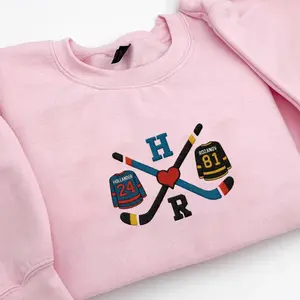 Hollanov Heated Rivalry Embroidered Sweatshirt, Hoodie, LGBT, Hockey Romance, Team Hollanov Fan Gift, Team Hollander