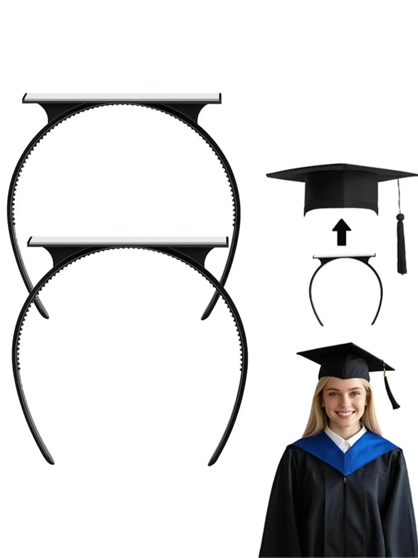 Graduation cap hairpin, used to secure the cap and style hair, enhancing the interior design, suitable for securing graduation caps, and as a gift accessory for graduates, Graduation Cap Headband, Grad Cap Headbands