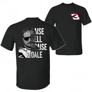 Raise Hell Praise Dale Style Unisex T-Shirt, Dale Earnhardt 03 Vintage Shirt, Racing Fan Sweatshirt, Hoodie, Nascar Graphic Tee, Gift For Fans