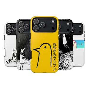 Punpun iPhone Case – Minimalist Bird Design for Fans of Oyasumi Punpun, Glossy Tough Case for iPhone 7-17 Pro Max – Premium Polycarbonate + TPU Protection