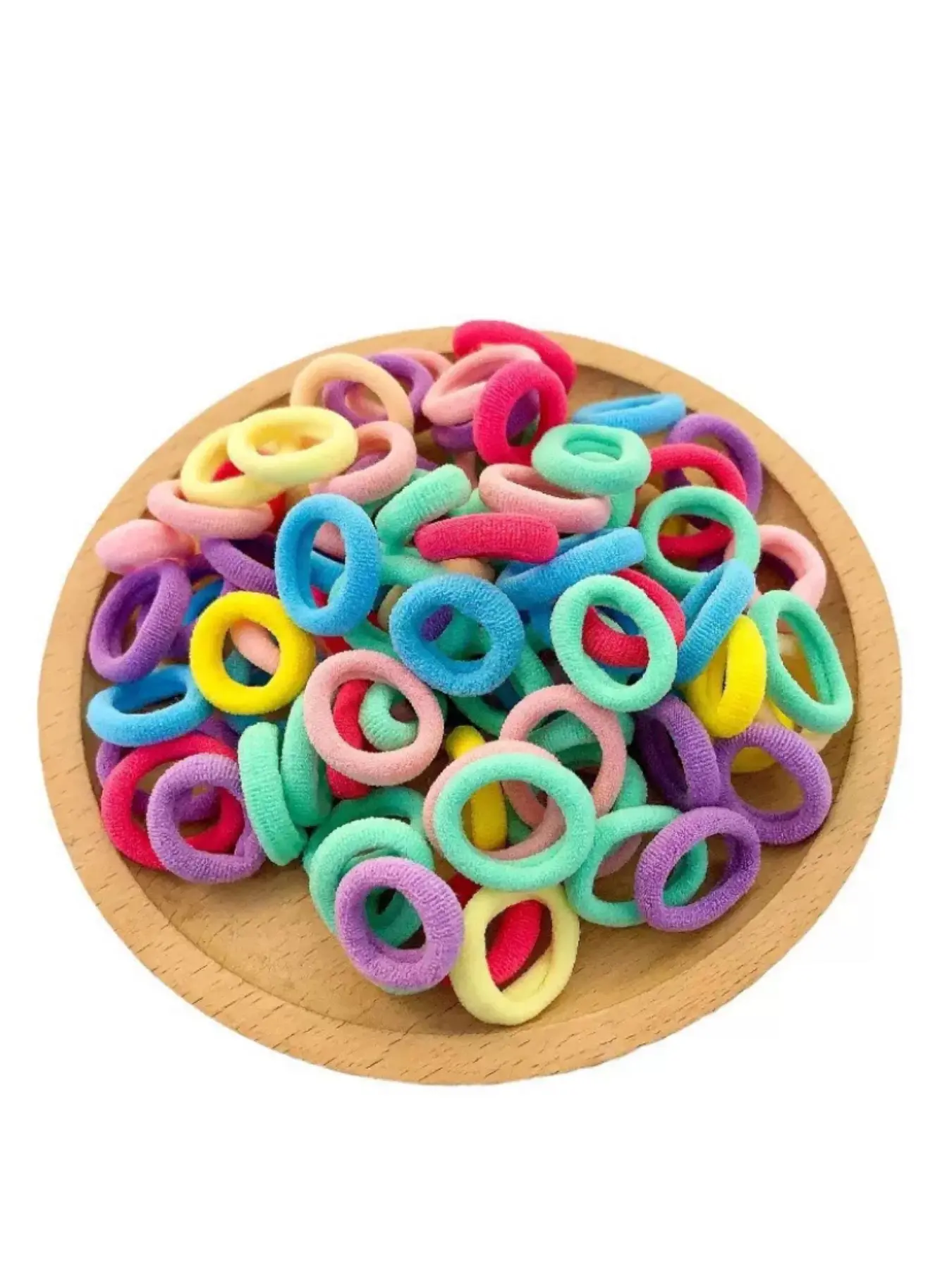 200 Pack Colorful Mini Hair Ties, Elastic Non-Slip Hair Bands, Soft High Stretch Braiding Hair Ties, Perfect for Twin Tail Buns