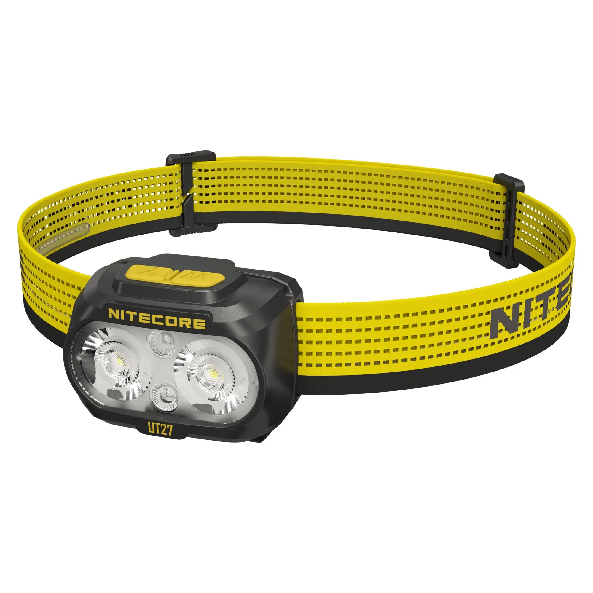 Nitecore UT27 MCT Running Headlamp - 800 Lumens, 3 Color Temperatures, Headband, Silicone Strap, USB-C Charger, Red Lights, Brightness Adjustment, IP66 Rated, 1-Meter Drops, 2.61 oz, 3×AAA Batteries Included, Dual Switches, Trail Running Outdoor Gear
