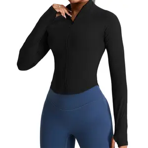 Women's Lulu sports casual fitness outdoor slim-fit quick-dry sun-protective yoga jacket UPF50 sun protection quick-dry