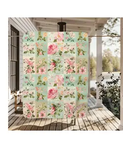 Personalized Vintage French Floral Blanket Toile de Jouy Blanket Sherpa Fleece Blanket Custom Floral Blanket Valentines Blanket Christmas Gift