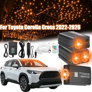 Fiber Optic Light for Car/Ceiling Star Lighting,Music/APP Control Starlight Headliner Kit,Car Atmosphere Lamp with RF Remote Fiber Cable RGBW LED Light Engine For Toyota Corolla Cross 22-2026 Rgb Interior Ambient Led Roof