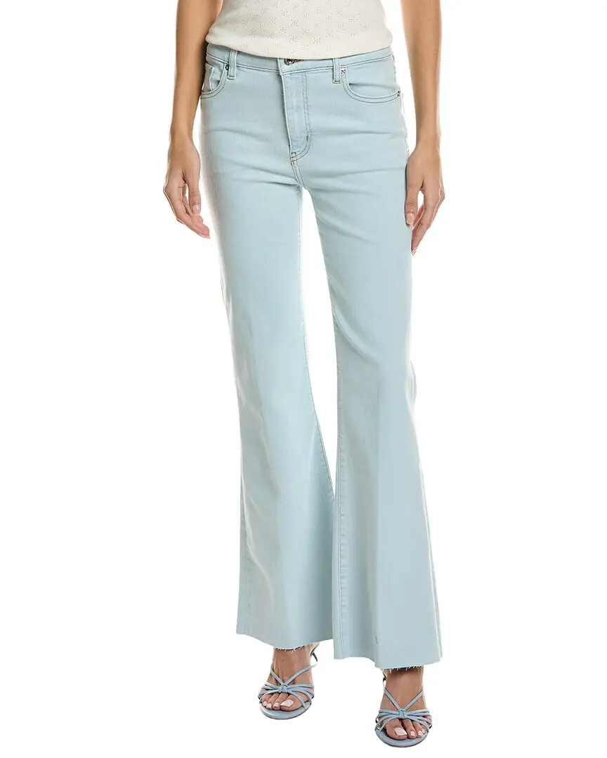 FRAME Denim The Icon Feather Raw After Flare Jean