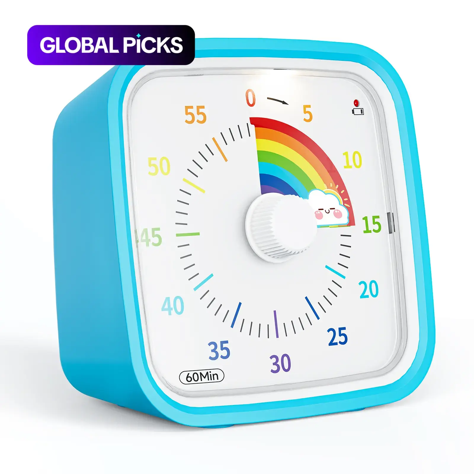 Yunbaoit Visual Digital Kitchen Timer with Protective Case, 60-Minute Countdown Tool for Kids and Adults, Silent Timer with Low-Battery Reminder for Effective Time Management #GLOBAL PICKS