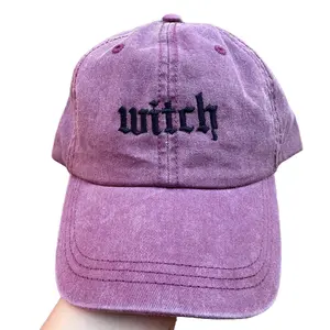 Witch - Embroidered Dad Hat (Black Thread)