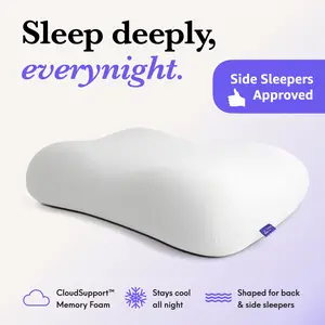 Cushion Lab | Deep Sleep Pillow — Sleep Deeply, Every Night — Patented Memory Foam Pillow for Side & Back Sleepers