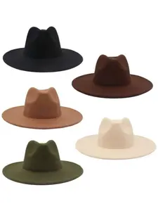Classic Felt Hats, Panama Hats, Western Suede Wide Brim Hats, Outdoor Fishing Hat, Suitable For Camping, Fishing, Traveling, Parties, Weddings, Church Events, Game Days, Evening Parties And Other Occasions, Thanksgiving Christmas Gifts