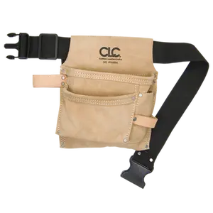 CLC IP489X 3 POCKET NAIL & TOOL BAG WITH POLY WEB BELT