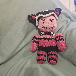 Goth Stuffed Doll - Cute and Spooky Toy for Kids