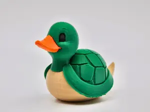 Turtle Duck • Cute Turtle‑Style Mini Duck • 3D Printed Cruise Duck • Green Animal Collectible • Fun Cruise Gift