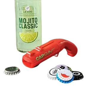 Creative and Fun Customizable Bottle Opener for Family Gatherings Outdoor Barbecues and Bars CapGun Design