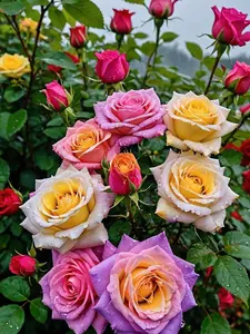 300pcs Mixed-Color Rose Seeds – Vibrant, Easy-to-Grow Blooms for a Colorful Garden Paradise