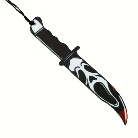 Spooky Acrylic Bookmark with Tassel, Pocket Knife Design, Perfect Halloween Gift for Readers, Family, Friends & Teachers