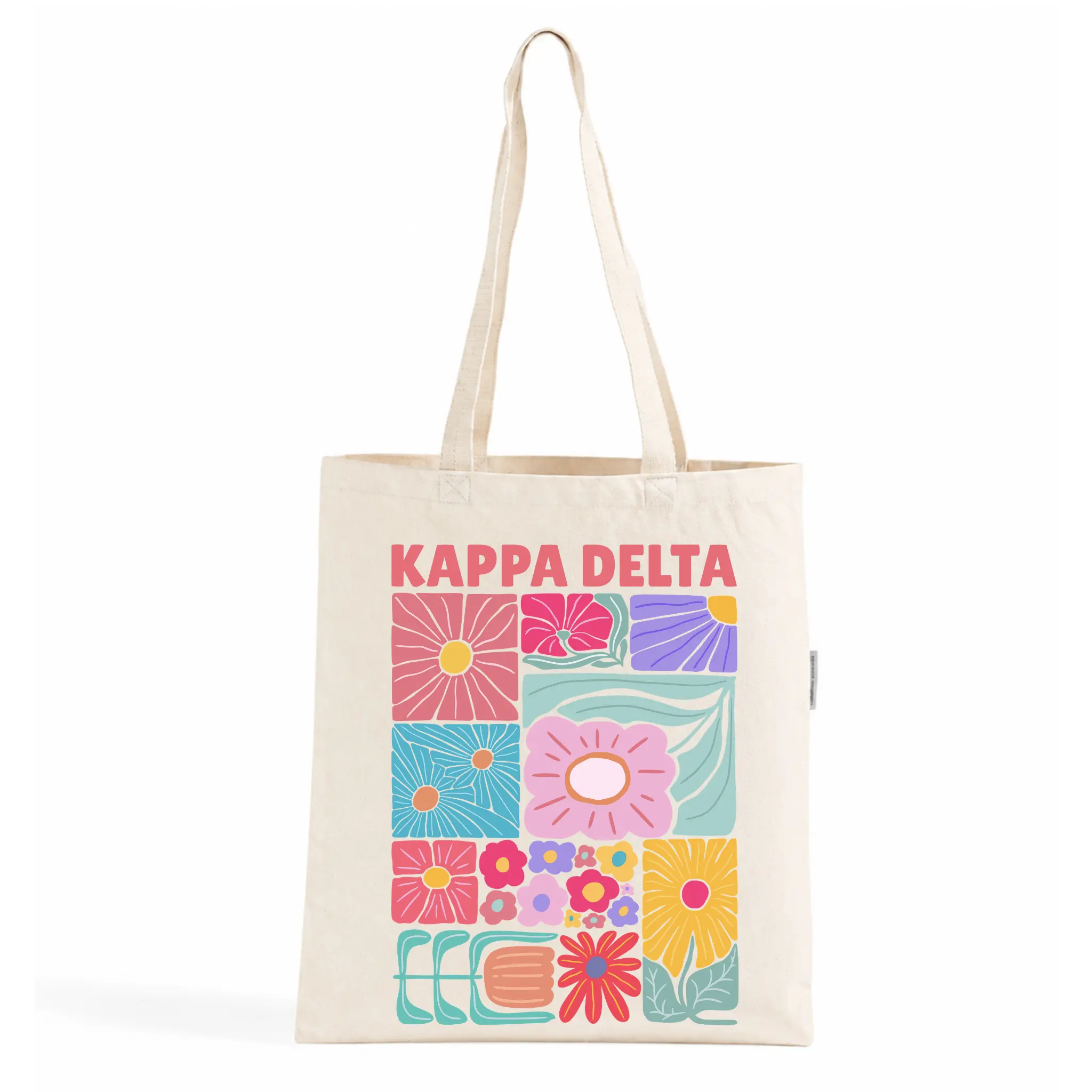 Kappa Delta Abstract Flower Tote Bag