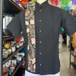 Artistry in Thread: Embroidered Men's Guayabera Shirt size Meduim