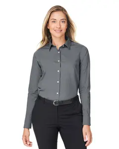 Devon & Jones DG505W Women's CrownLux Performance Spencer Poplin Dress Shirt