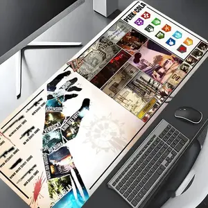 Zombies Gamer Setup Must Have Large Gaming Mouse Pad, Aesthetic Desktop Decoration Pad, Washable Rubber Pad Non-Slip Lock Edge Multi-Size Mouse Pad For Home Office, Desktop Accessory Gift for Friends, Corporate Work Desk Accessories