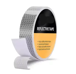 Reflective Tape DOT-C2 High Visibility Self Adhesive Durable Waterproof 1IN x 15FT for Trailers Trucks Bicycles Road Safety Car Accessories Vehicle