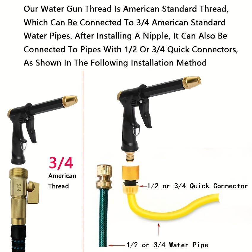 Multi-Purpose Garden Water Wand - Durable Plastic Body Hose Nozzle, Adjustable Cleaner for Vehicles and Outdoor Gardening Tasks
