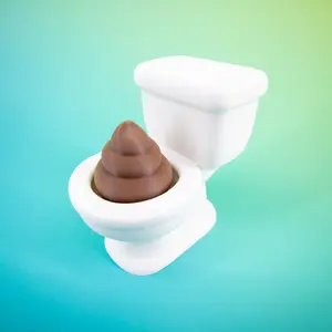 Fidget Clicker Toilet Poop – Unique Stress Relief Fidget, Emotional Support Gift & Fun Toilet Humor Accessory