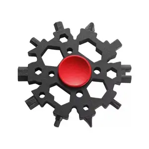28-in-1 Versatile Snowflake Shaped Multitool, Portable Snowflake Wrench, Multifunctional Bottle Opener & Screwdriver Kit, Suitable for Camping & Outdoor Use, Stress Relieving Toy