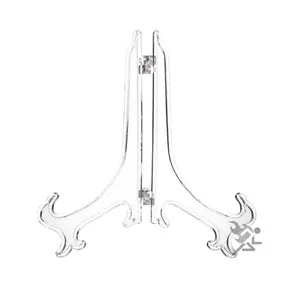 7" Frosted Folding Easel Plate Display Stands