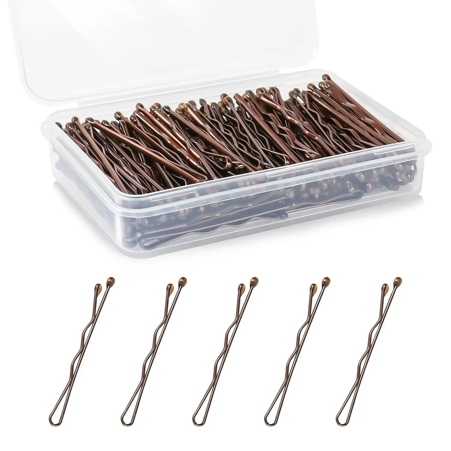 Mini Bobby Pins Gold, 150 Count 1.38 Inch Small Pins with Storage Box for Kids, Girls and Women, Premium Pins for All Hair Types - Blonde,summerwins