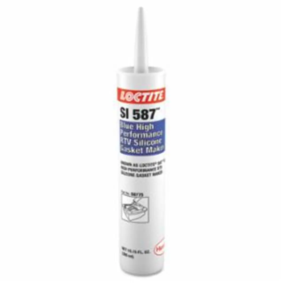 Loctite RTV Silicone Gasket Maker Gel-Paste, 300 ml Blue, 500°F Low Odor Low Volatility Non-Corrosive Oil-Resistant Sealer with High Flexibility for Metal Surfaces Gap Sealing (Home Improvement Building Supplies)