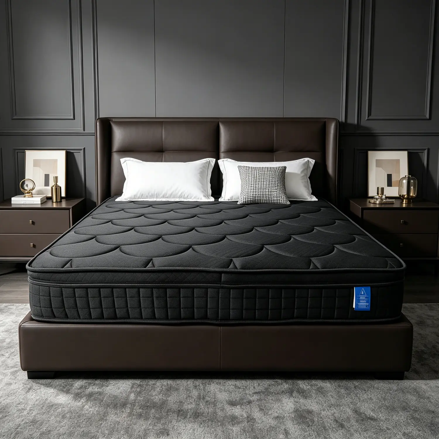 Foam Based Memory Foam Mattress Complete Set - 8/10/12/14 in, Double/Large/Extra-Large Sizes, Lumbar Support, Neck Support, Anti-Allergic, for Home Guest Rooms, Firm Edge Boxed Furniture Gift, Foam Based Mattress, Soft Memory Foam Memory Foam Feel Support