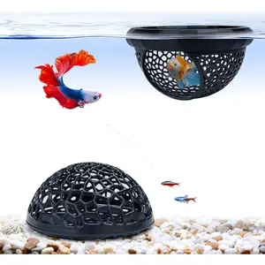 Floating Betta Hammock and Shrimp Cave, Printed Aquarium Decor Betta Fish  Accessories,Fin-Safe Floating Cave for Sleeping & Resting,Breeding Shrimp Hideout for Nano Aquarium,2 Packs
