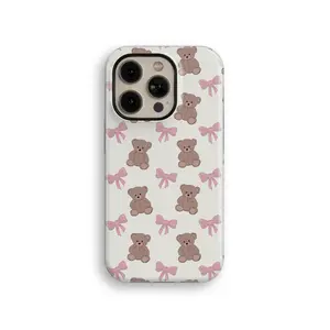 Teddy Bear Tough iPhone Case - Shockproof Phone Cover with Gloss Finish