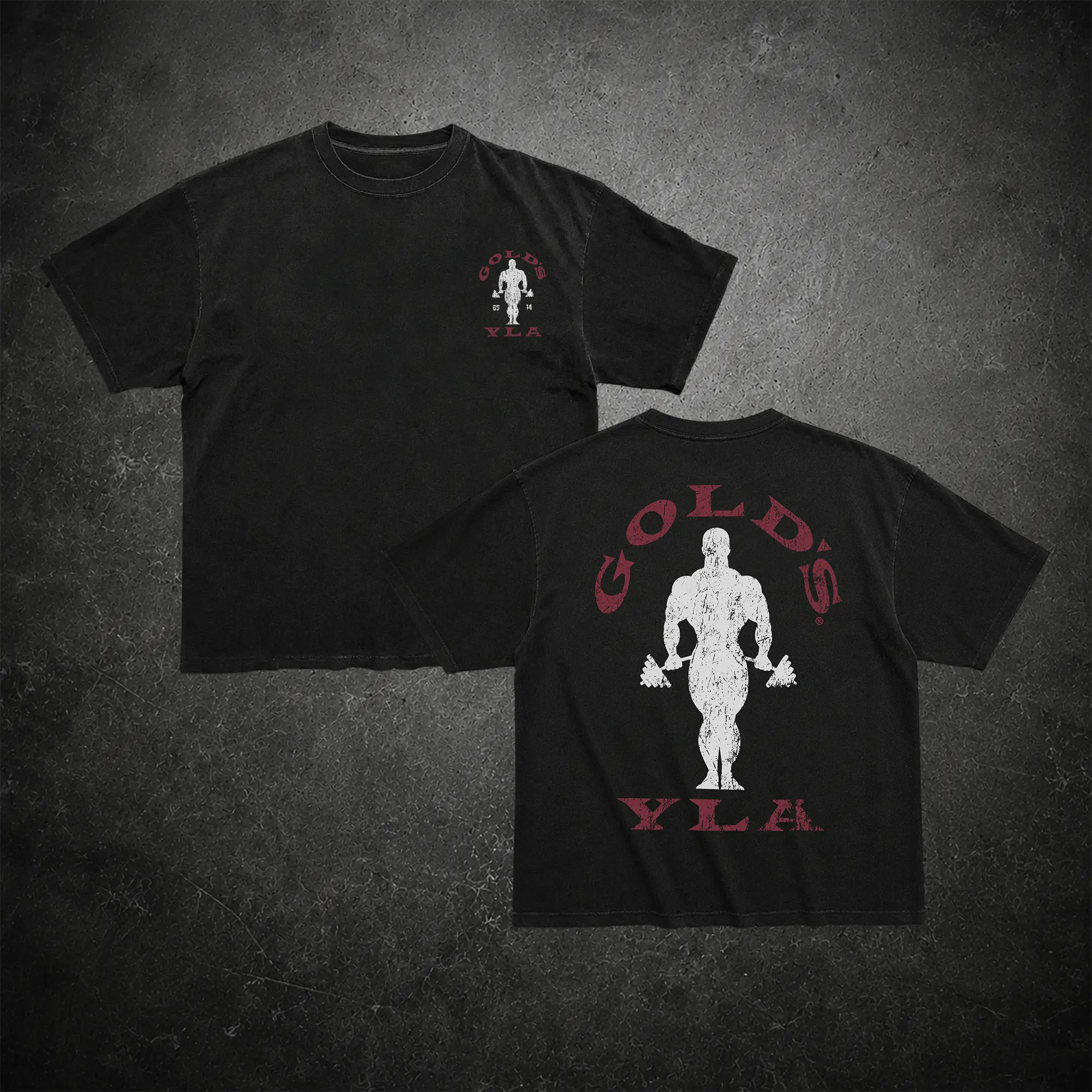 Basic YLA Golds Gym Shirt, Gym Apparel, Workout Wear, Training Men's Top, Aesthetic Shirt, Discipline, Strength, Focus