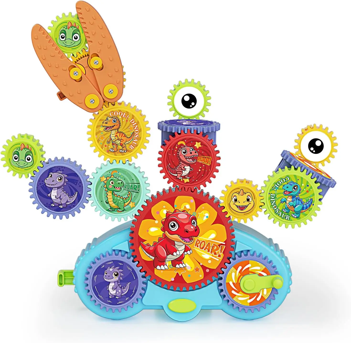 GearMaster Building Block Toy : Over 200 fidget Building Combinations, STEM Creative, Kids, Children Aged 3-8, Screen-free, Prevent Addiction, Birthda