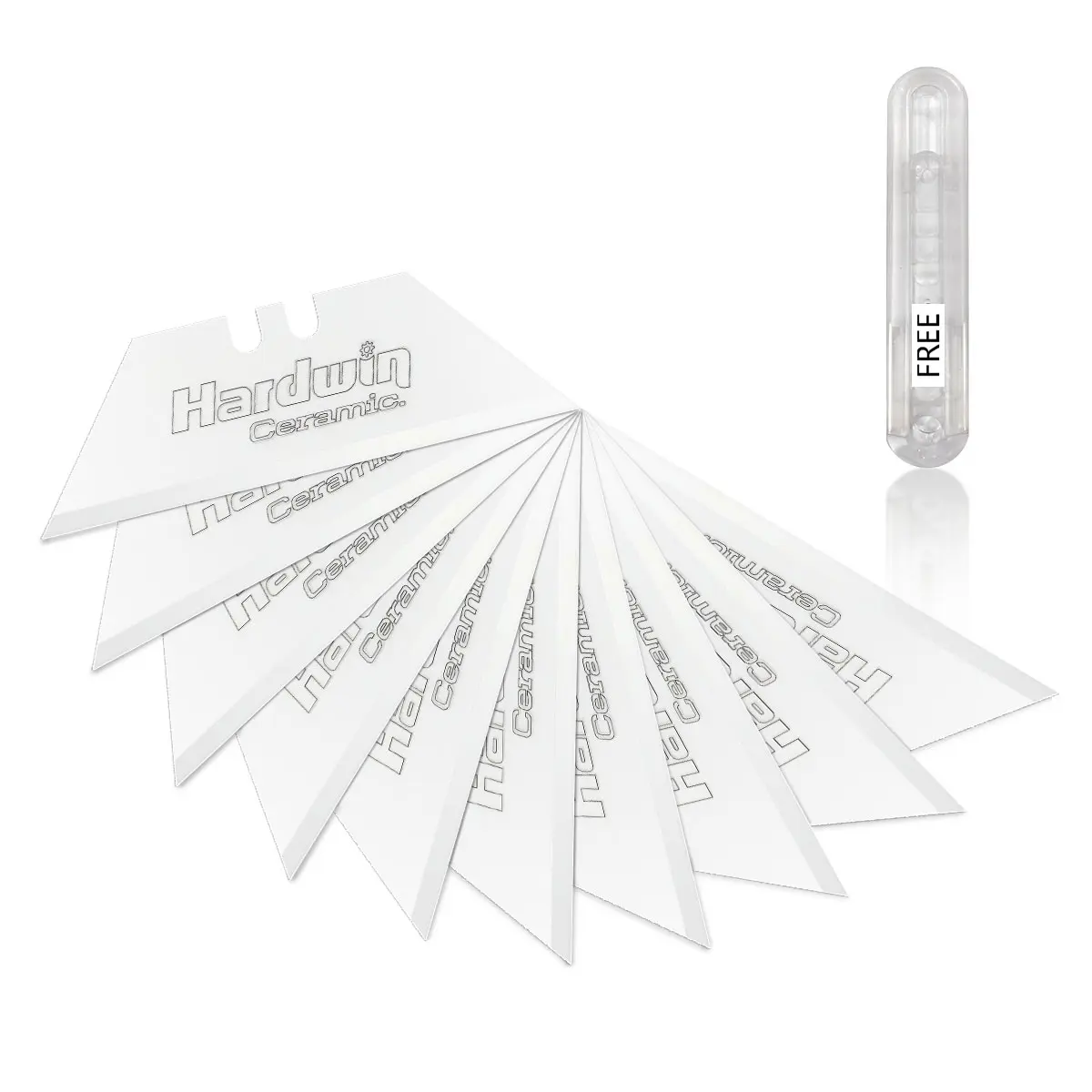 Zirconia Ceramic T-Style Utility Blades 10-Pack – Super Hard, Razor-Sharp & Corrosion-Free | Long-Lasting for Precision Cutting, DIY & Crafts