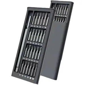 24-in-1 Professional Precision Magnetic Screwdriver Set, Small Screwdriver Set, Suitable for Electronic Product Repair, Mini Tool Set, Can Be Used for Computers, Mobile Phones, Watches, Laptops, Desktop Computers, Glasses Repair - Alloy Tool Steel