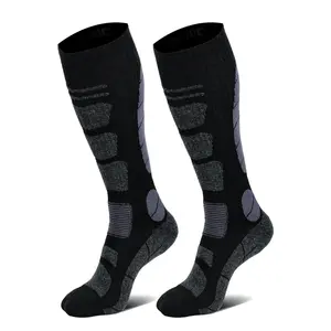 Performance Ski Socks - 3 Pair Moisture Wicking Thermal Snow Socks for Men & Women