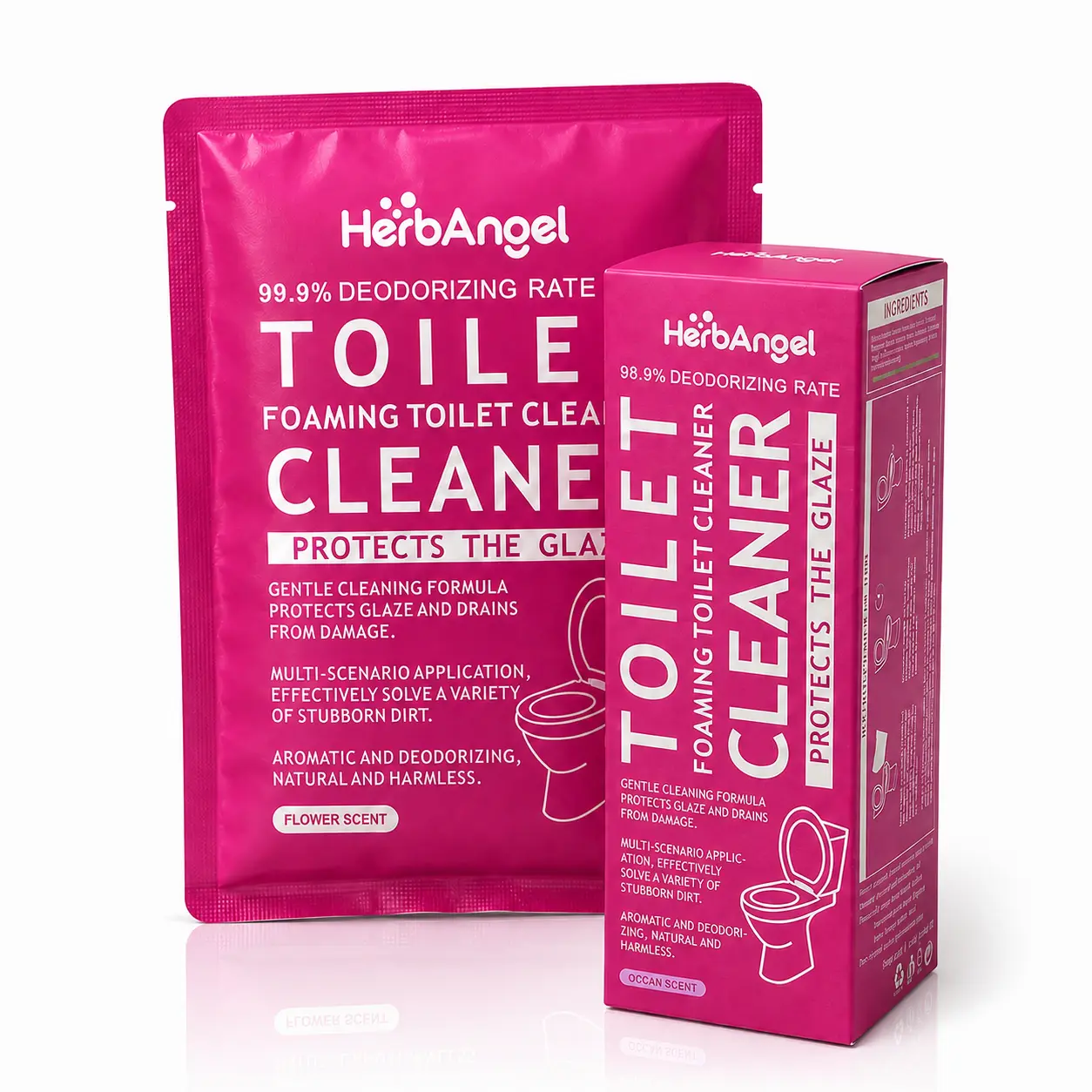 Flower Toilet Cleaning Powder, Toilet Bowl Cleaners,Toilet Cleaner Foam,  Rich Foam，Self Activating Miracle Powder for Toilet B，Cleaner Effective for Bowl Freshness Flower Fragrance Home Essentials