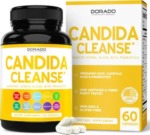 Candida Cleanse Detox (60 Count) Advanced 11-in-1 Formula for Overgrowth Treatment with Candida Killer Complex for Men and Women - Third Party Tested - Made in USA Supplement Vitamin Natural