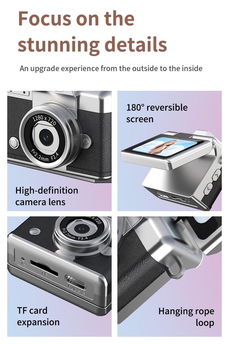 Mini Digital Camera with 1.47 in LCD Screen 1080P Feel of Old 90s Photographs, Keychain Size, Birthday Gifts,Christmas Gifts Mini Digital Camera with 1.47 in LCD Screen 1080P Feel of Old 90s Photographs, Keychain Size, Birthday Gifts,Christmas Gifts