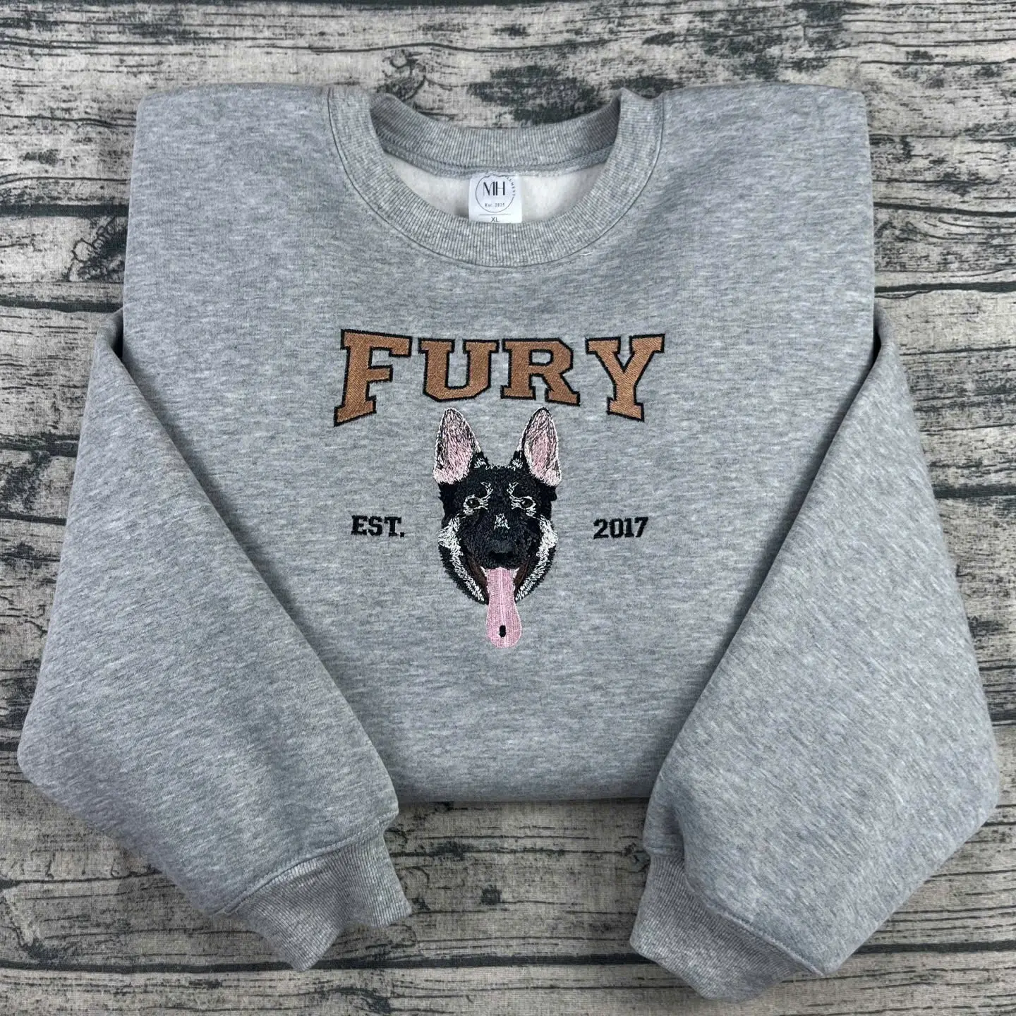 Custom Dog Face Embroidered Sweatshirt, Dog Photo Embroidered Hoodie,Dog Lovers Sweatshirt, Gift for Pet Lovers, Pet Embroidery Sweater