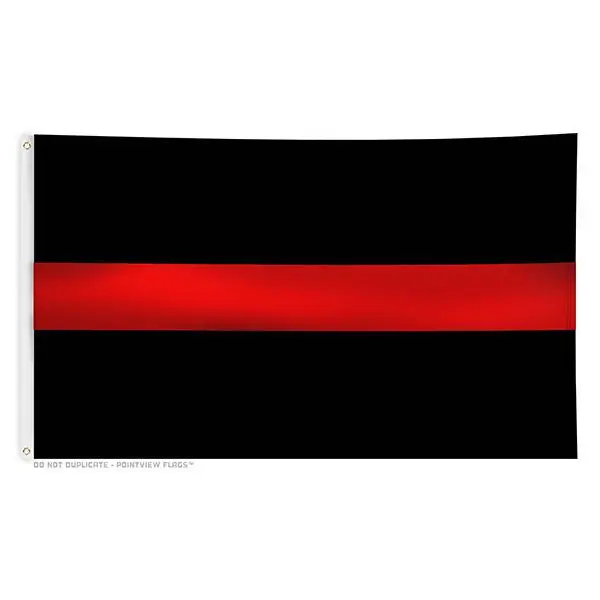 Thin Red Line Flag with Grommets Thin Red Line Flag with Grommets