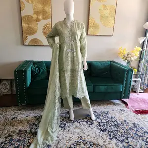 3 piece  Party Wear  pakistani suit