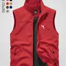Men's Hooded Fishing Vest, Outdoor Hiking Camping Tactical Vest, Multi-Functional Casual Summer Workwear Photography Vest, Plain Fitted Vest, All Seasons