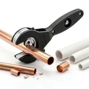 Ratchet Pipe Cutter 5/16" to 1 1/8" (8-29mm) One-Hand Operation Tube Cutting  for Copper Aluminum PVC PEX Pipes in Tight Spaces for Plumbing HVAC Automotive DIY Projects spacesaving